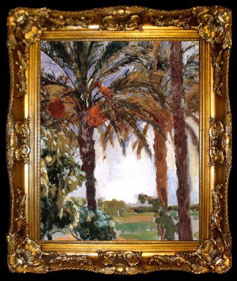 framed  Joaquin Sorolla Palm, ta009-2